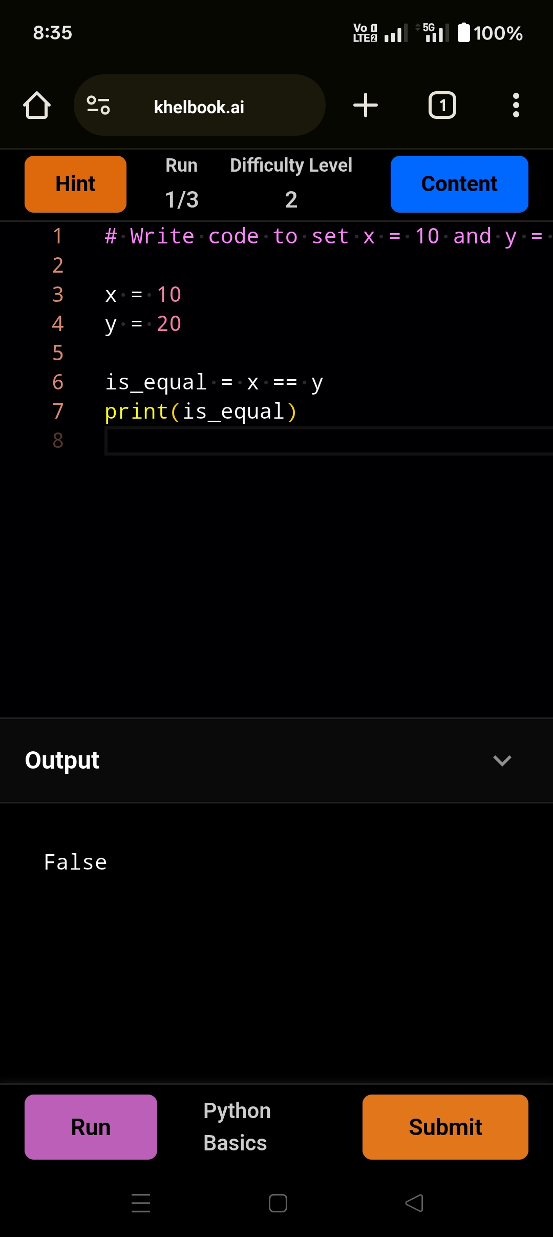 Khelbook Python, AI learning on mobile